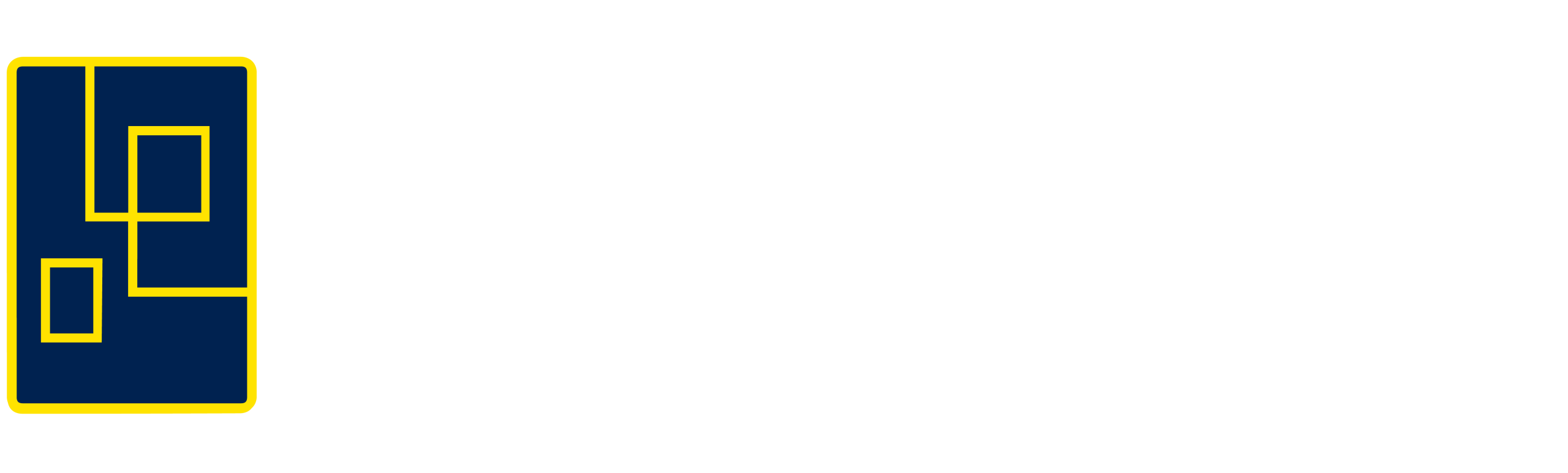GTSS Horizontol Logo White
